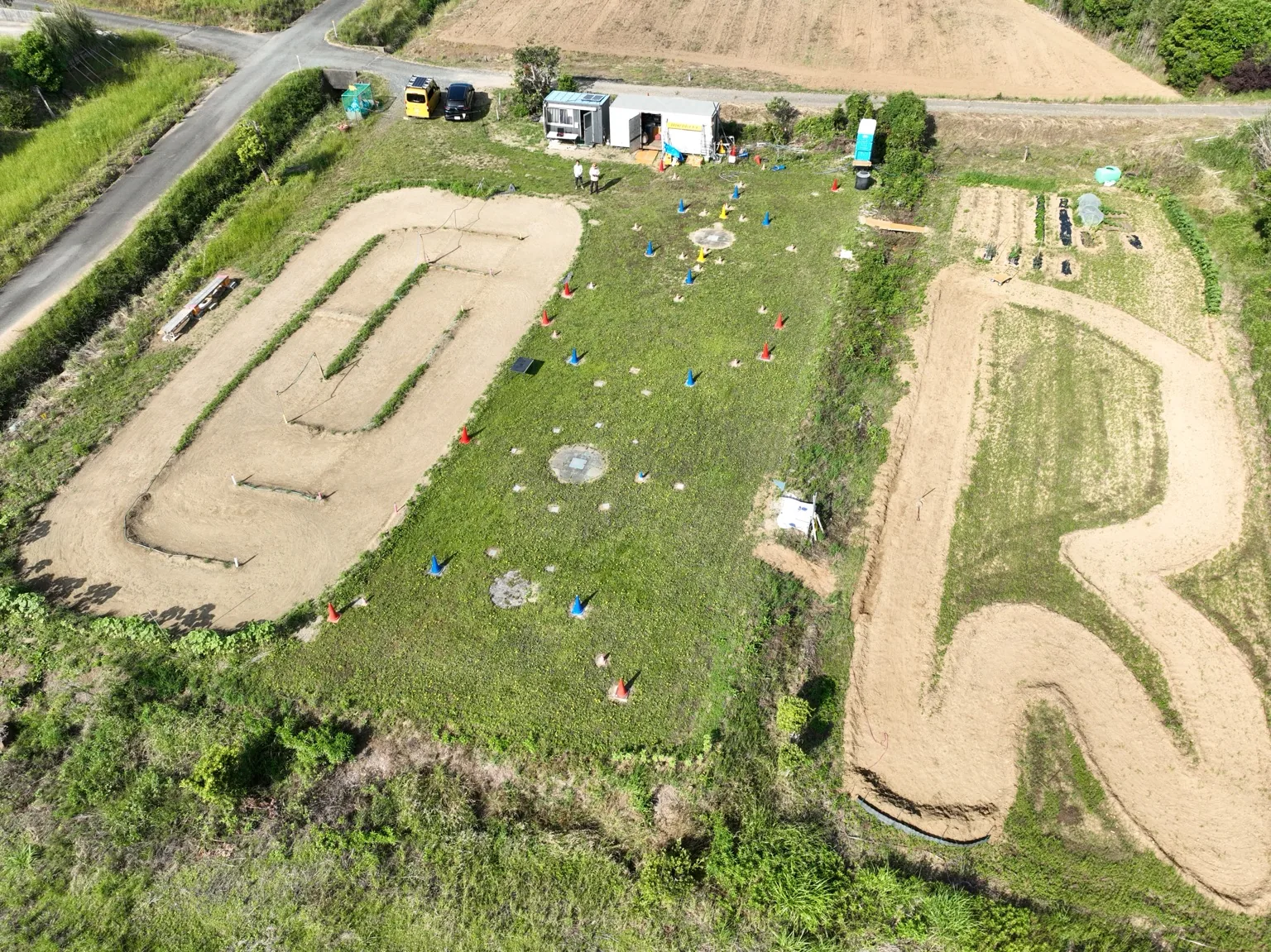 西部会場（湖西市内）のプライベート飛行場